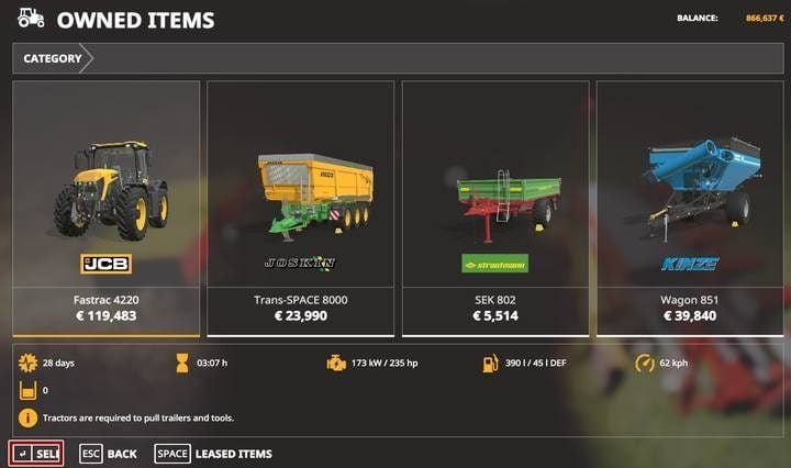 Farming Simulator 19 How To Sell Vehicles Naguide