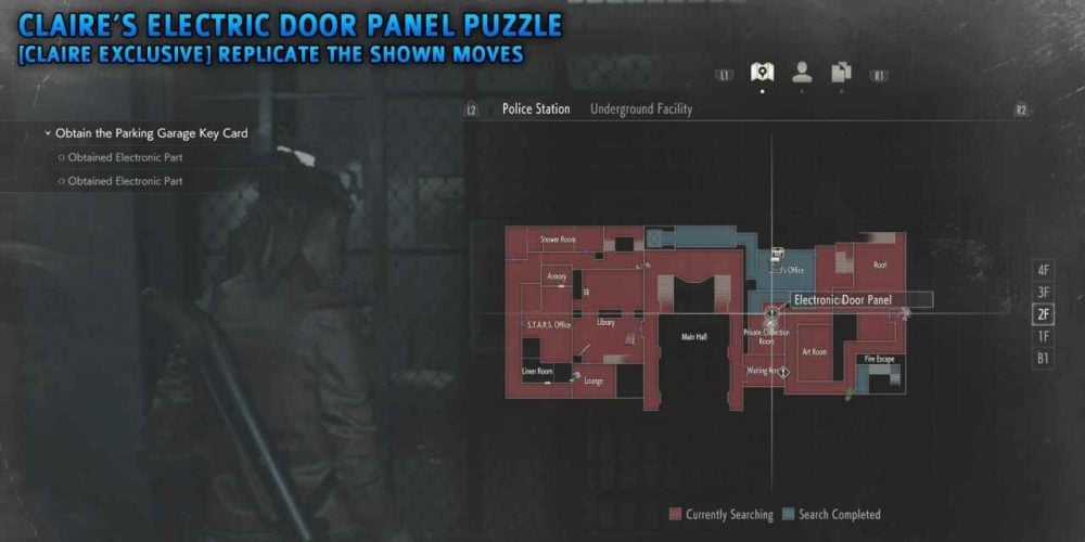 Resident Evil 2 Electronic Door Panel Puzzle Leon & Claire