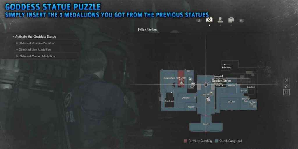 Resident Evil 2 Goddess Statue Puzzle