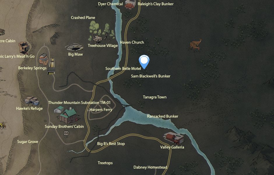 Фоллаут 76 легендарные. Пещера Вендиго Fallout 76 карта. Необыкновенные пещеры Fallout 76 на карте. Fallout 76 пещера. Церковь Хейвена Fallout 76.