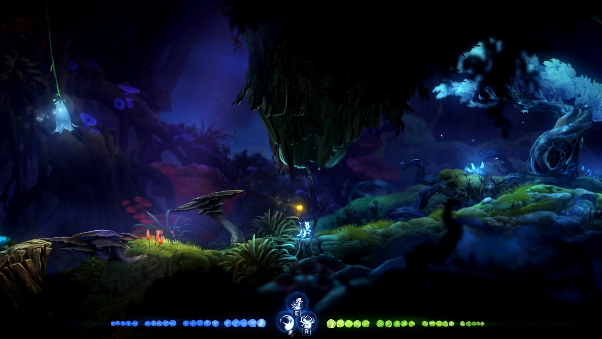 Ori And The Will Of The Wisps Inkwater Marsh Map Ori And The Will Of The Wisps - Inkwater Marsh Secret - Naguide