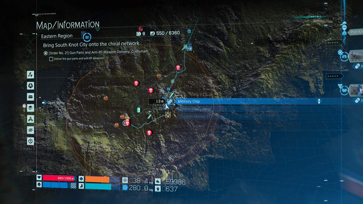 DEATH STRANDING Memory Chips Locations naguide