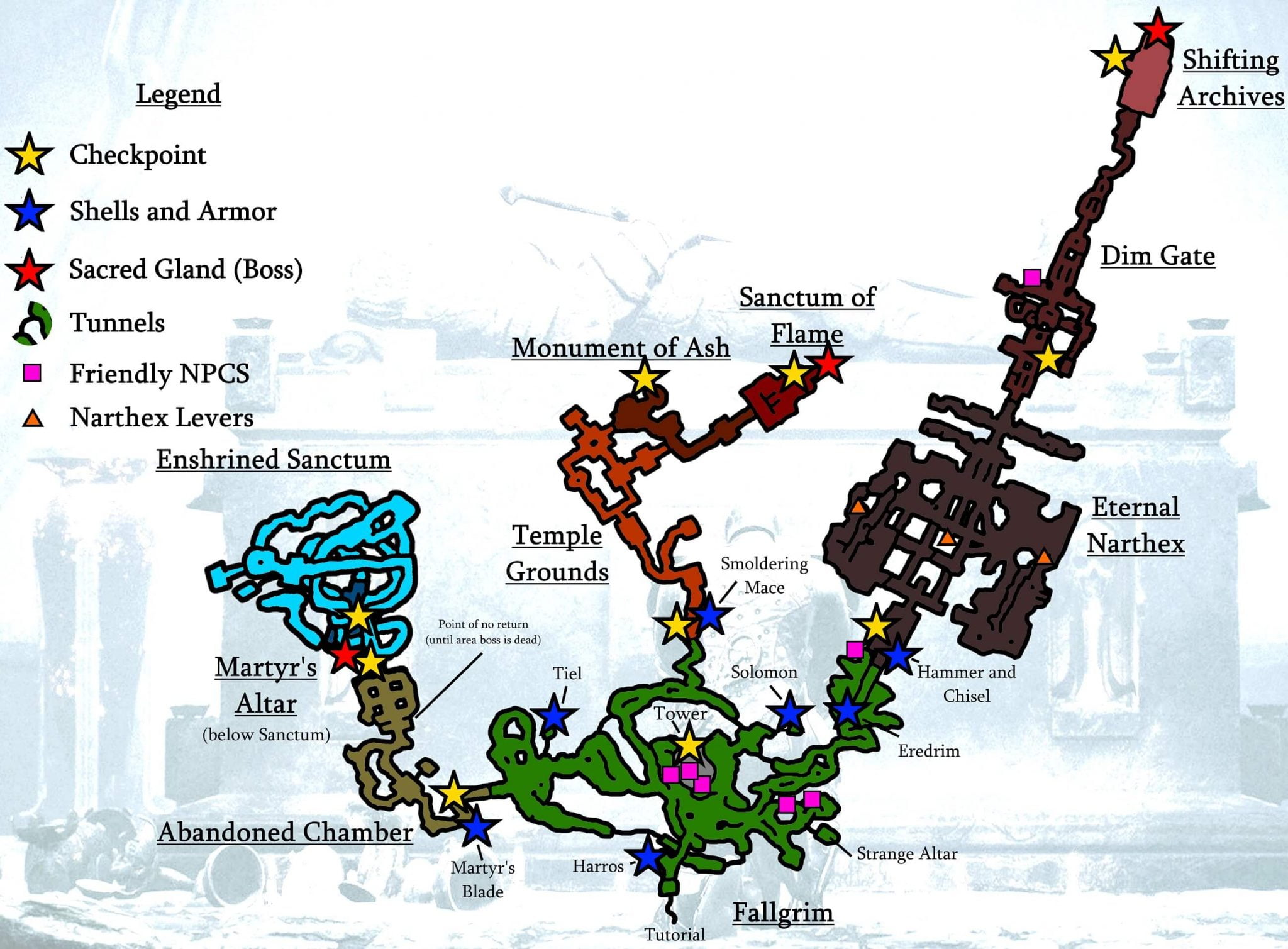 Mortal Shell Complete Map [Labelled] naguide