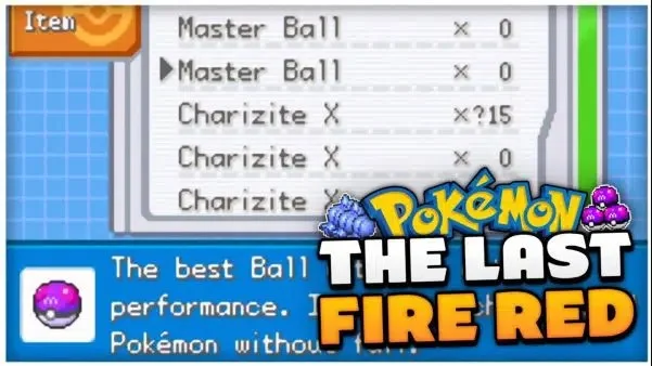 Pokemon Fire Red All Pokeballs Cheat with Gameshark Code 