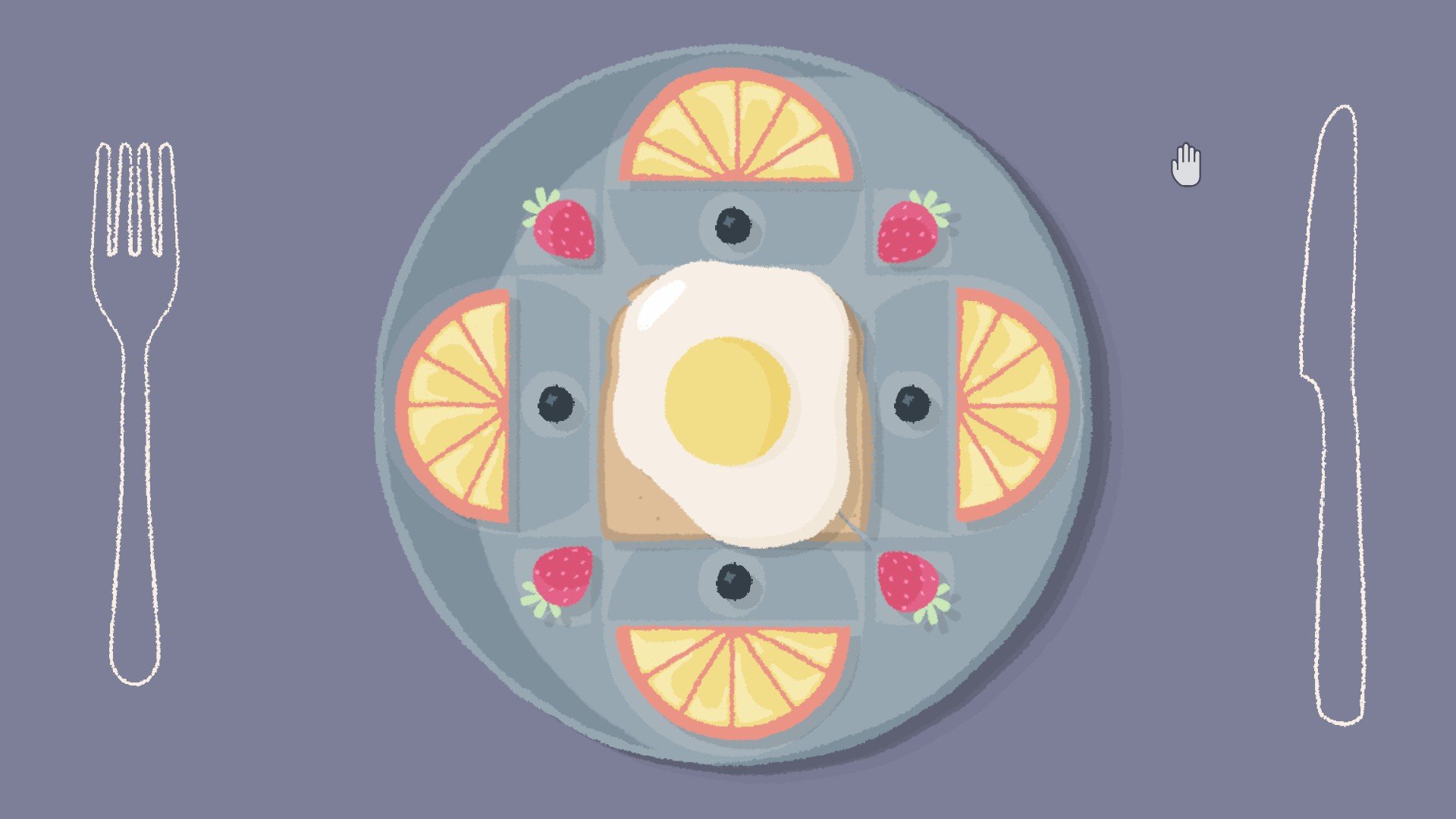 The solution of the Food Puzzle in the second chapter of the game A Little to the Left