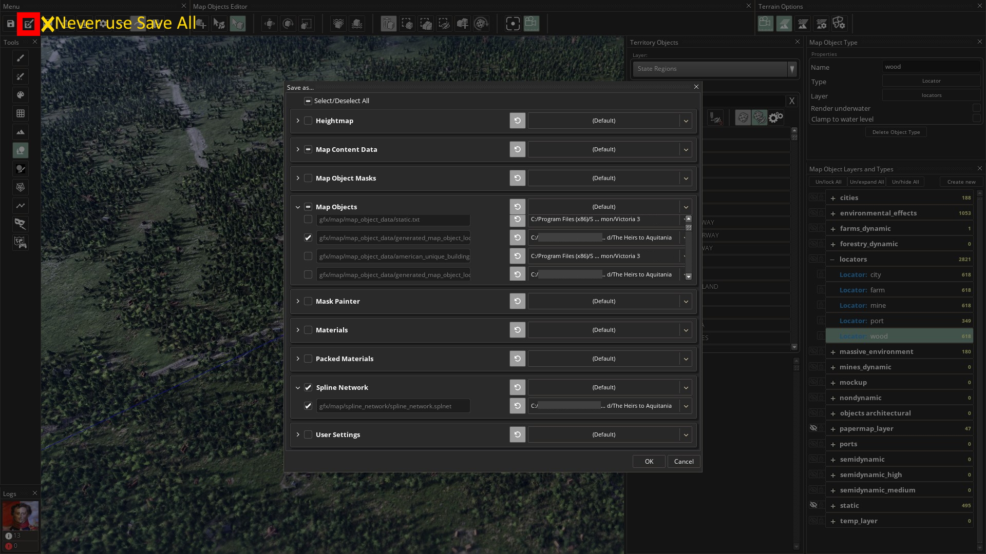 How to move settlements in the map editor How to move settlements in the map editor