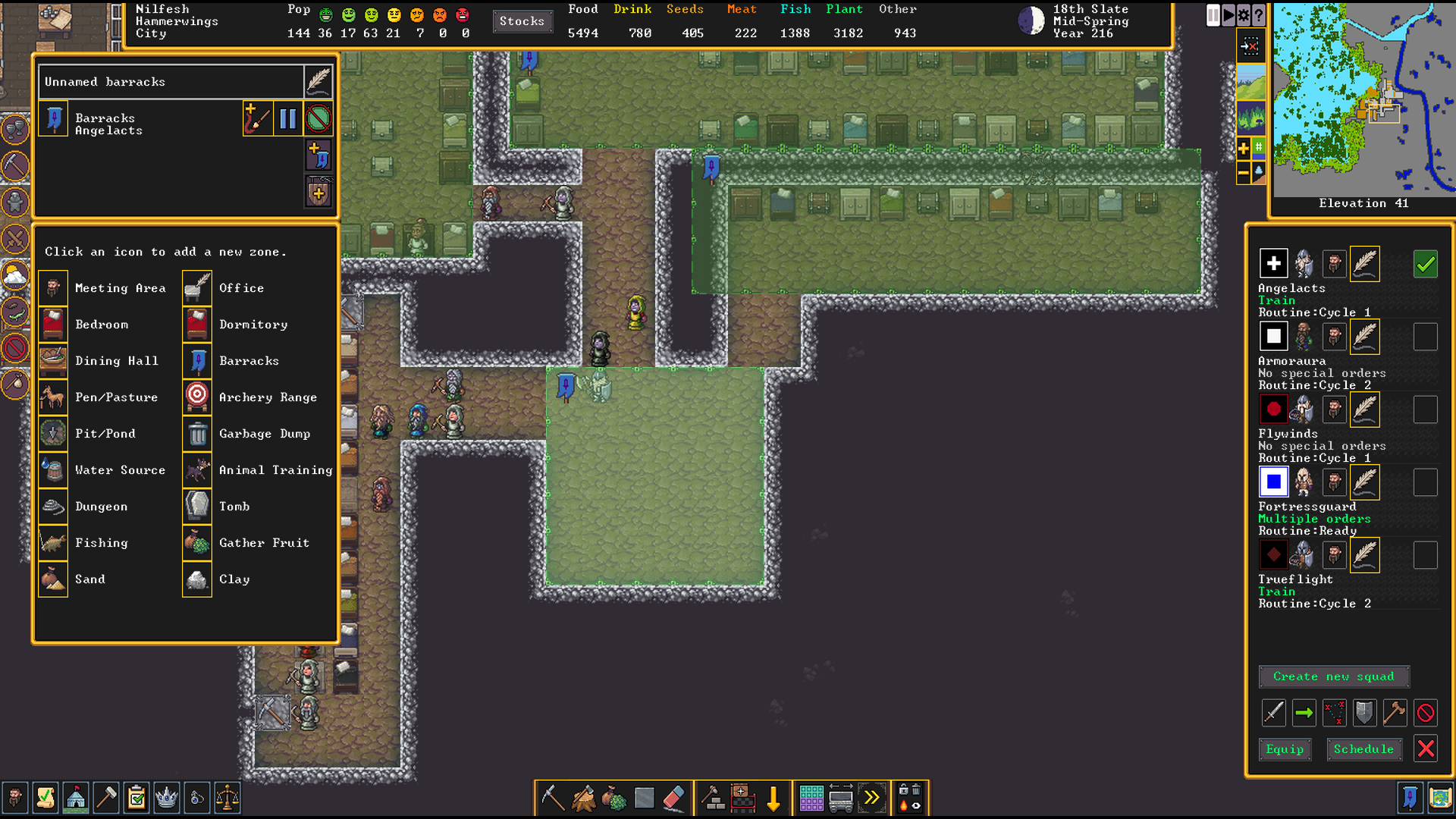 Dwarf Fortress Dwarven Militia & Marksdwarves