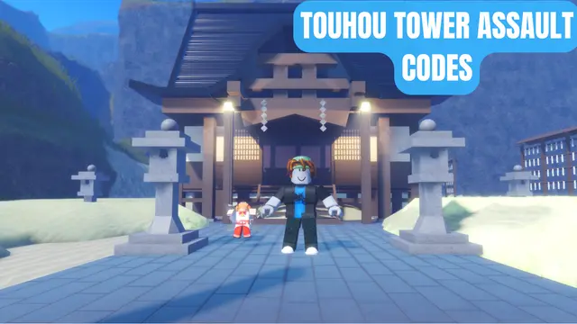Promo codes for the Touhou Tower Assault game on the Roblox platform