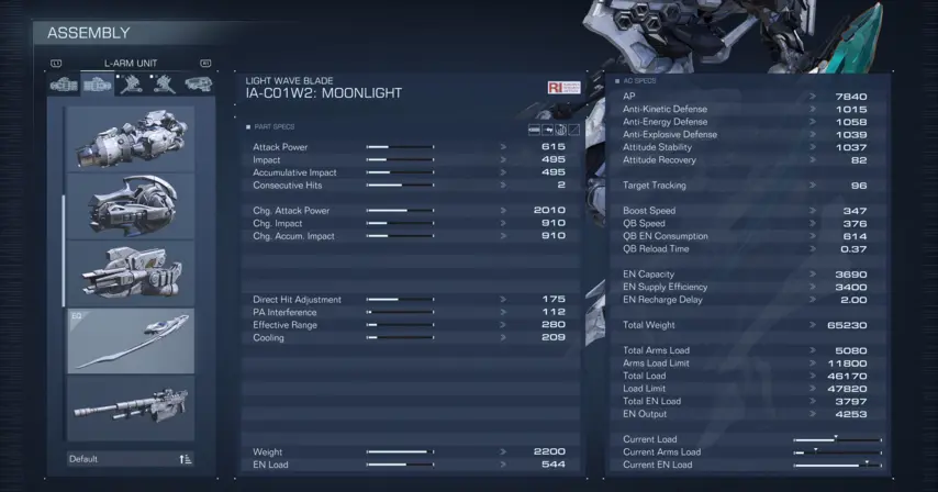 Moonlight Greatsword Armored Core 6