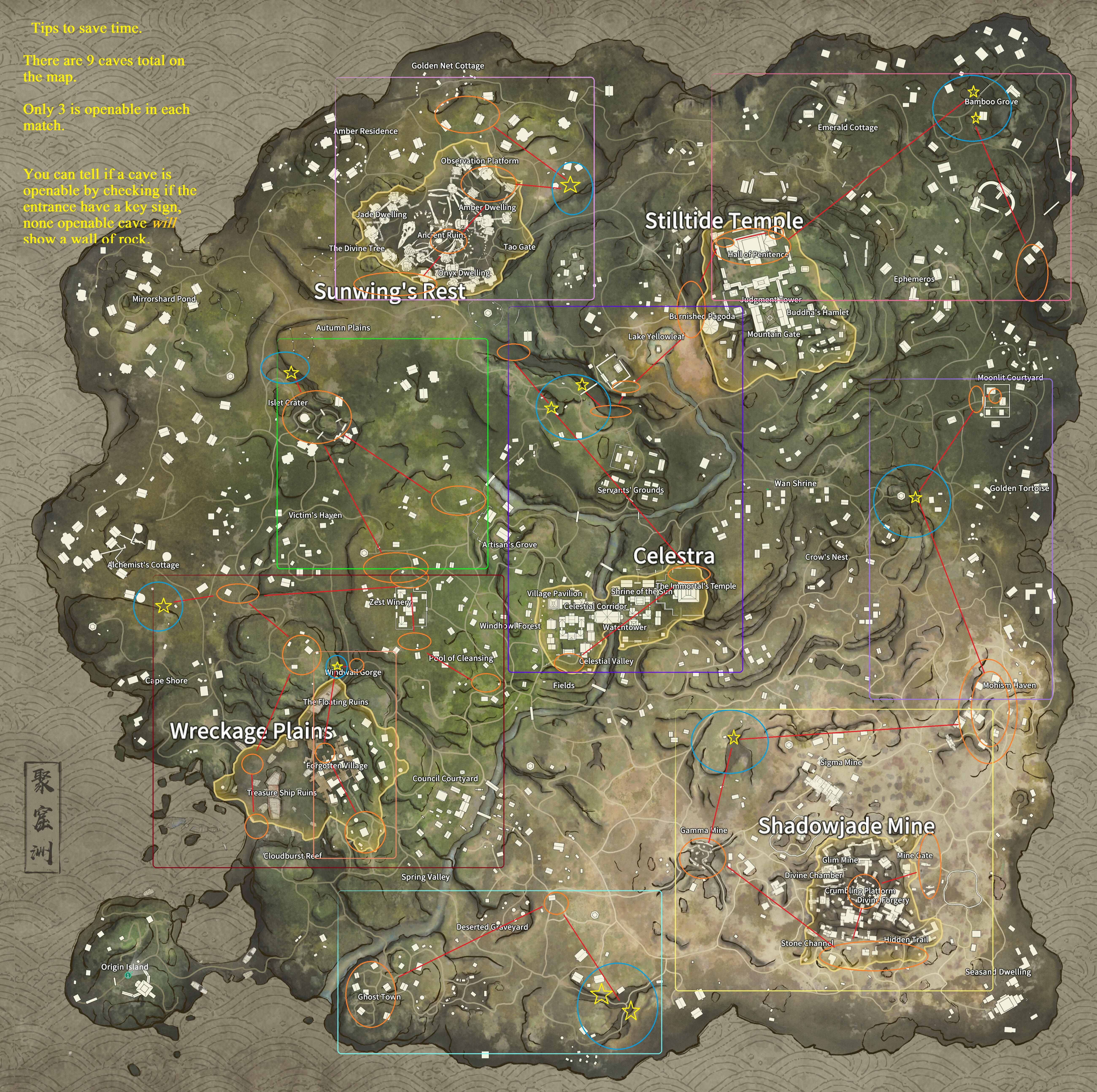 NARAKA BLADEPOINT Cave Toad Spawn Zones, Keys & Stash Location