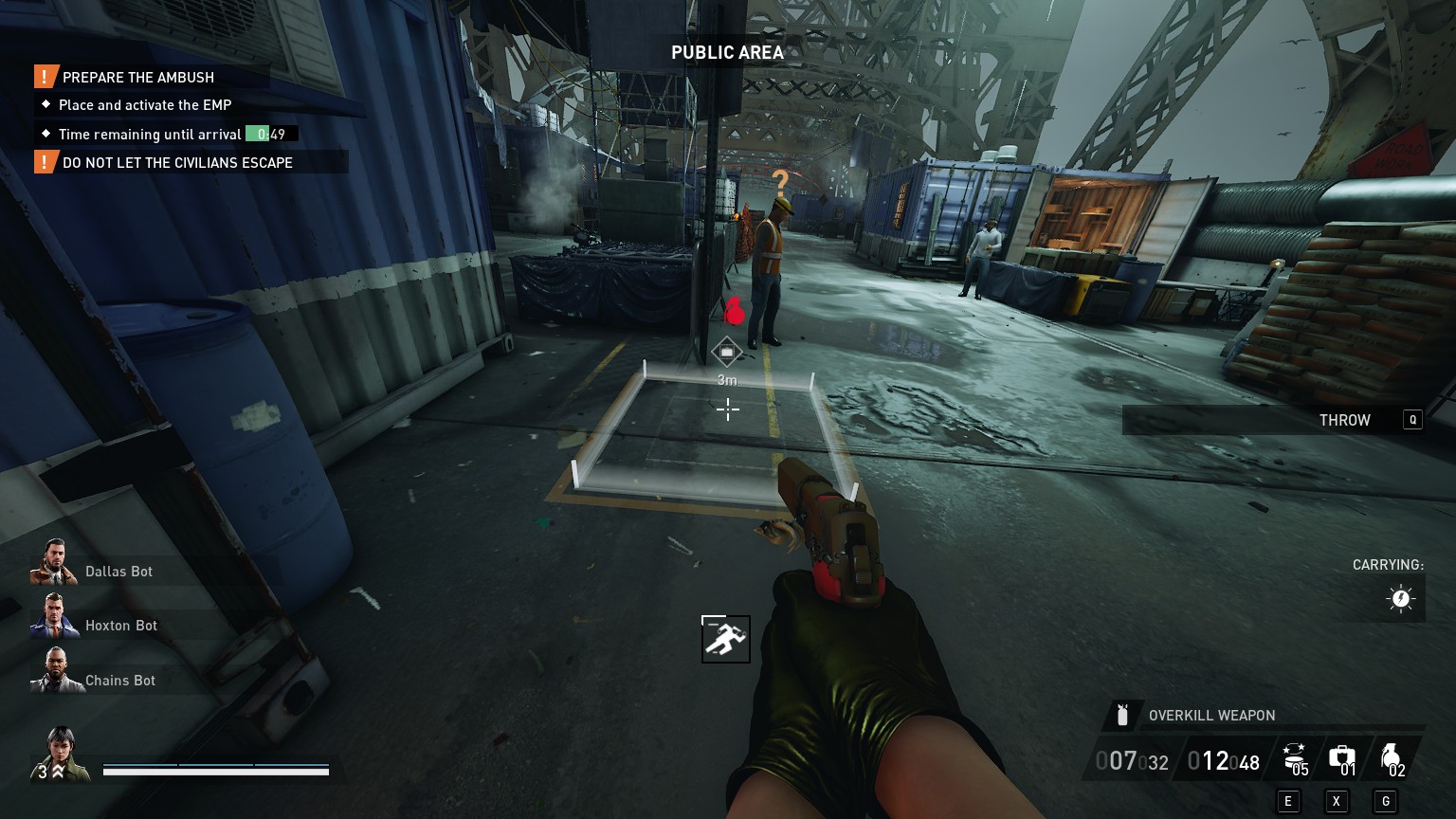 PAYDAY 3 How to Throw Bags