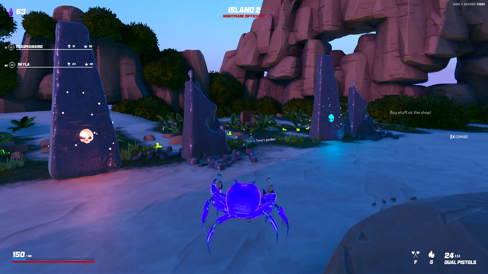 Getting to the secret island in Crab Champions @Crab Champions #crabch