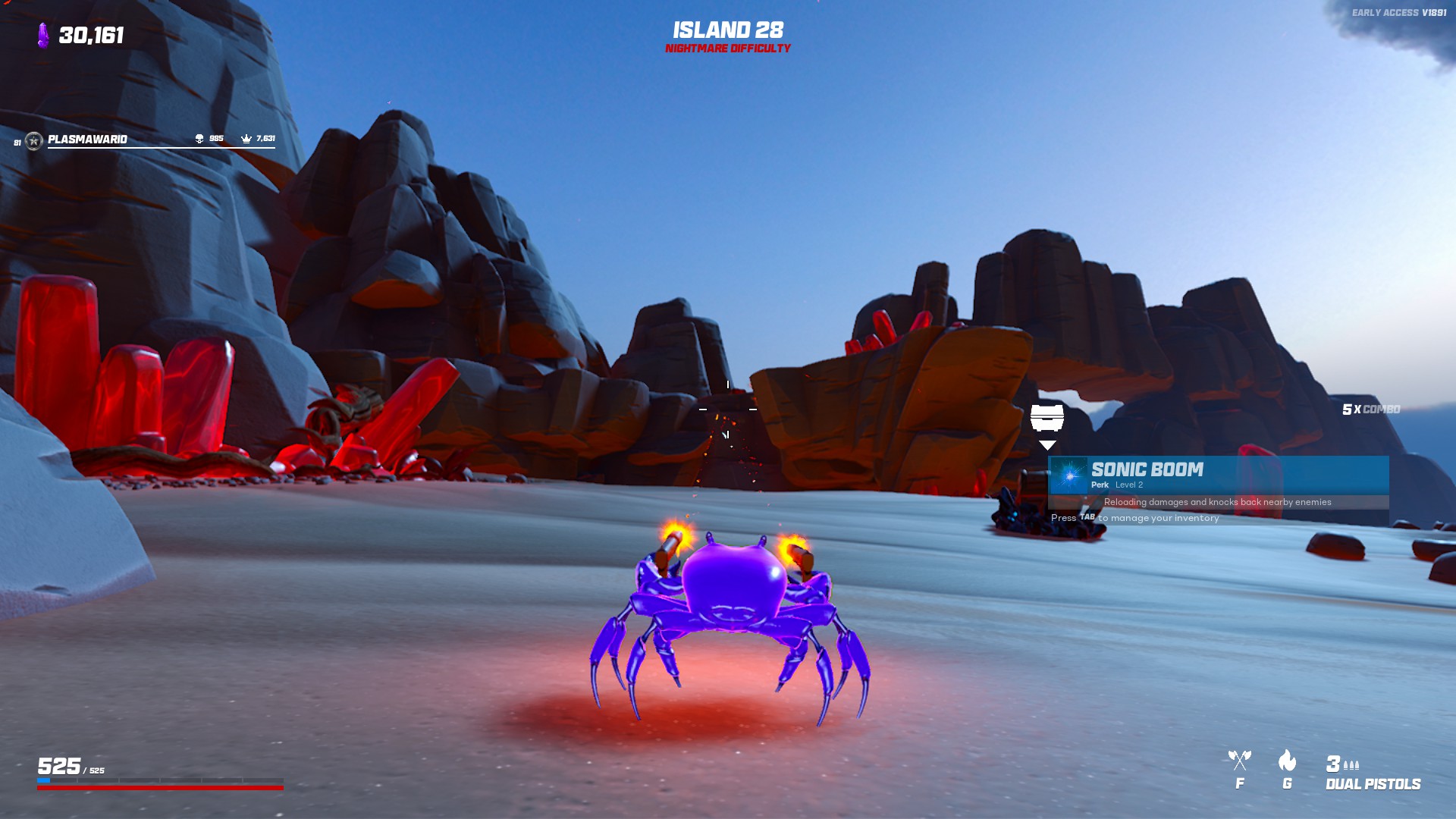 Getting to the secret island in Crab Champions @Crab Champions #crabch