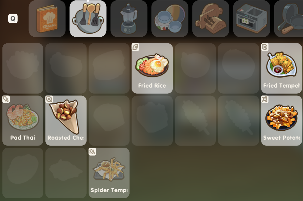 Coral Island Cooking Recipes