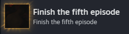 finish the fifth episodes