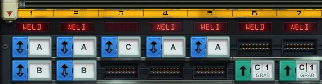 The commands required to operate the Pocket Calculator assembly line.