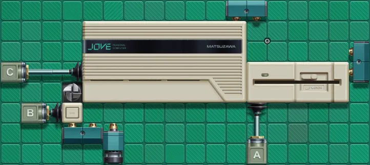 How I set up the factory to build the Personal Computer in Level 3-04.