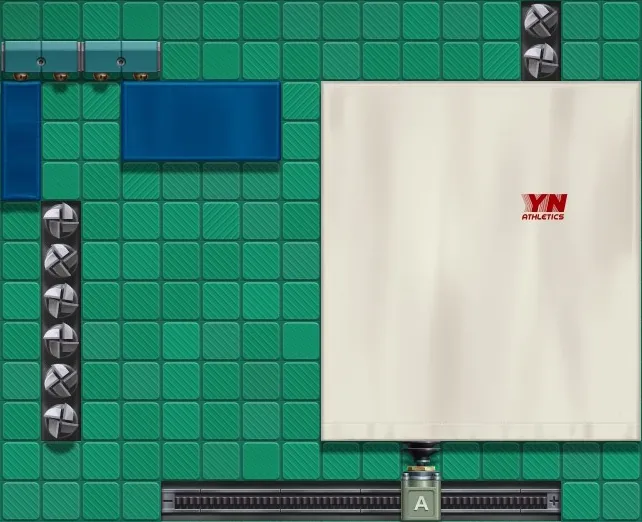 My factory layout for producing the Athletic Shirt in Level 5-03.