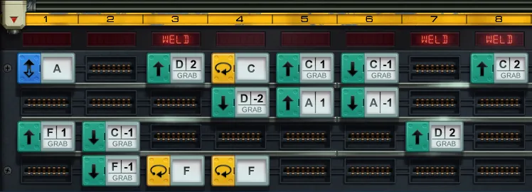 The command sequence for the Elegant Handbag level.