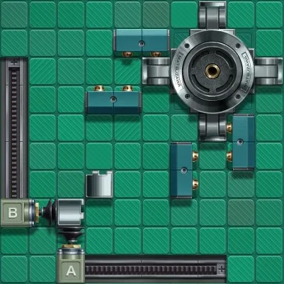 A working factory layout for assembling the Claw Machine.