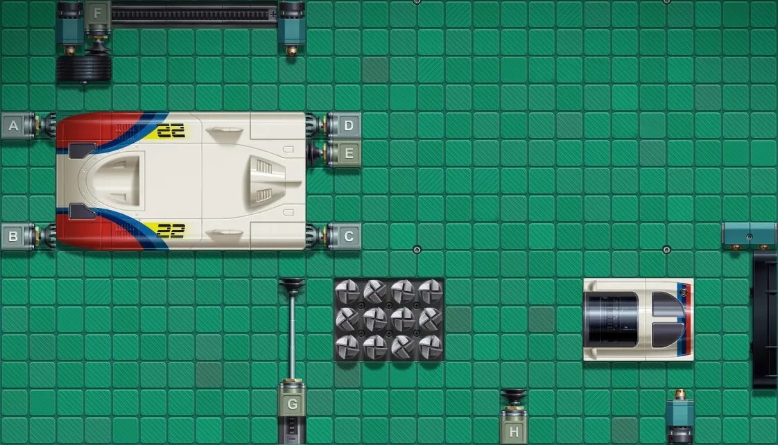 My solution for the RC Car factory layout in Level 6-03.