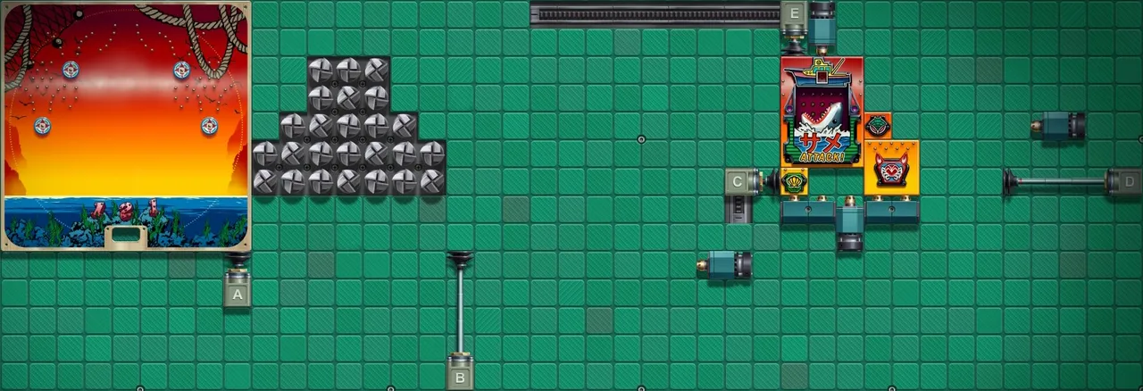 How I configured the factory to build the Pachinko Machine.