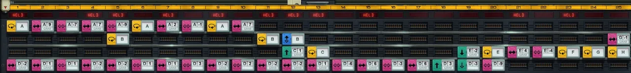The command sequence to get the Arcade Game production line working.