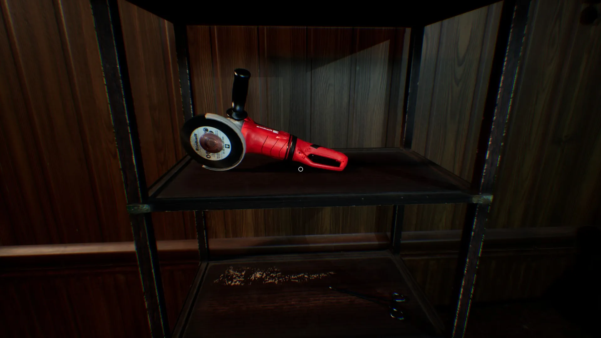 Bloody handprints on the wall that can disappear as a hallucination.