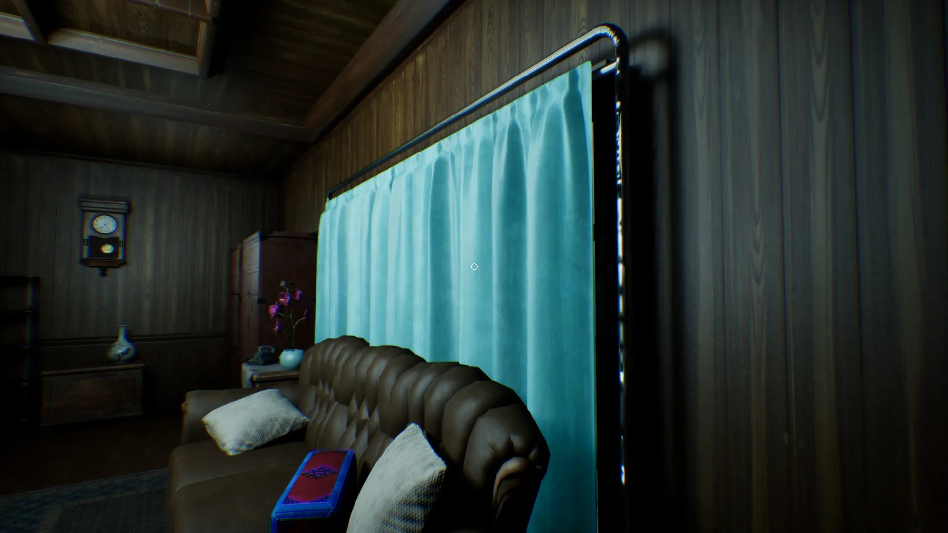 An empty space where a ghost was previously, indicating it has disappeared.