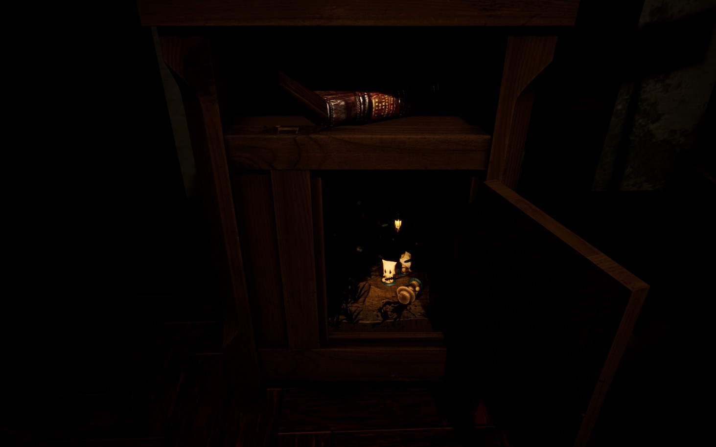 Acolyte, Villager, and Squire Figures in Game Room