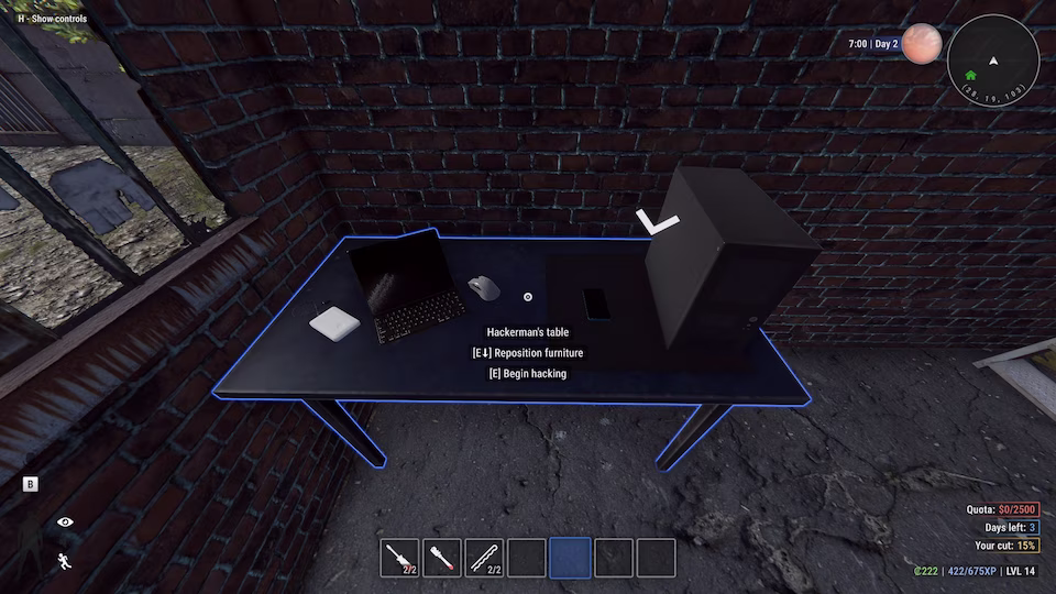 Screenshot of furnites in Crime Simulator game.
